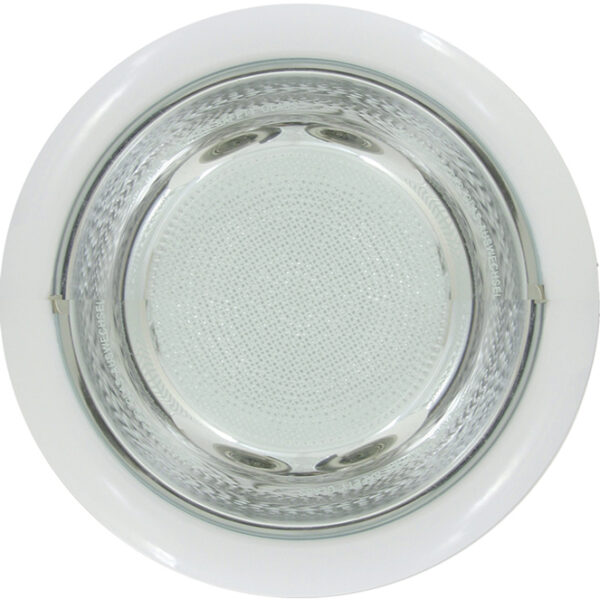 Foco de encastrar ZEUS 2xE27 C.26xL.23xAlt.1xD.23cm branco