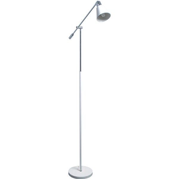 Candeeiro de pé SETUBAL 1xE14 C.21,5xL.61xAlt.160cm branco