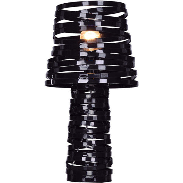 Candeeiro de mesa ELSA 1xE27 Alt.52xD.26cm Preto