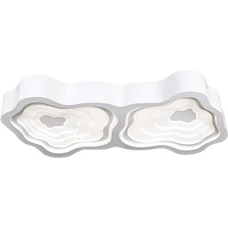 Plafond NIMBUS 2xG10q T5 circ. C.84xL.43xAlt.9cm Branco