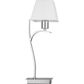 Candeeiro de mesa INDIANA 1xE27 C.15xL.20xAlt.50cm Branco/Cromado