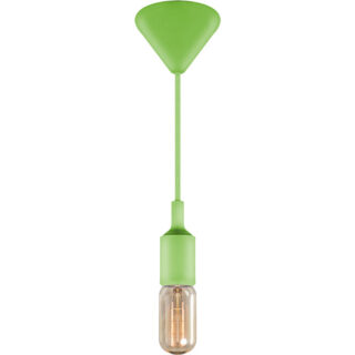 Suspensão COLIBRI 1xE27 Alt.Reg.xD.7cm Verde