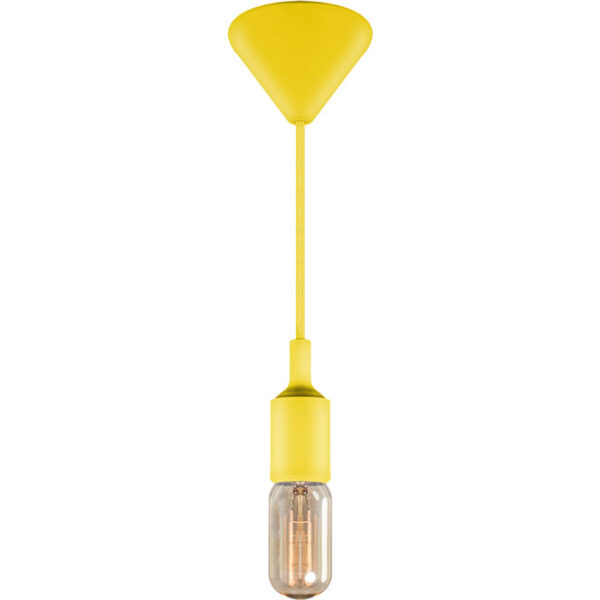 Suspensão COLIBRI 1xE27 Alt.Reg.xD.7cm Amarelo