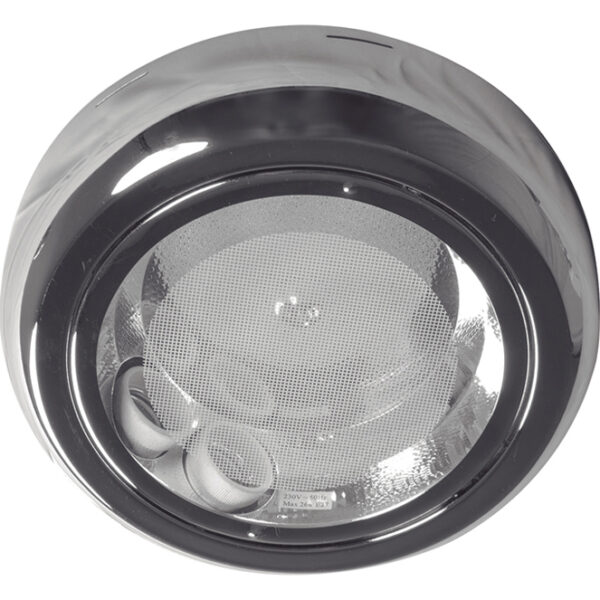 Plafond SAMARA redondo 2xE27 Alt.6,3xD.27cm Cromado