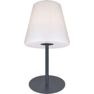 Candeeiro de mesa BELADONA IP44 1xE27 Alt.53xD.23cm branco/antracite