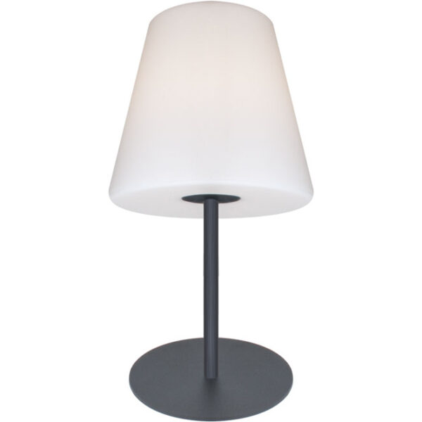 Candeeiro de mesa BELADONA IP44 1xE27 Alt.53xD.23cm branco/antracite