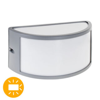 Aplique TUA IP44 1xE27 C.25xL.12xAlt.13,5cm cinzento