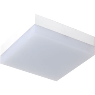Plafond BUCEFALO quadrado 1x24W LED 1920lm 6500K 120° C.22,5xL.22,5xAlt.5,5cm Branco