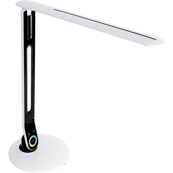 Candeeiro de mesa HOBA 1x12W LED 1200lm C.19xL.44xAlt.Reg.cm Branco