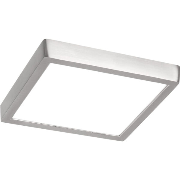 Plafond AMULETO quadrado 1x18W LED 1440lm 4000K 120° C.17xL.17xAlt.2,5cm Cromado