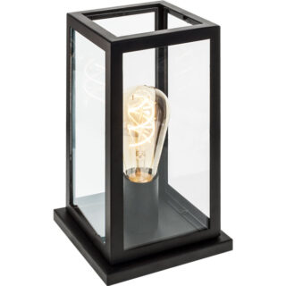 Candeeiro de mesa NICOLAS 1xE27 C.15xL.15xAlt.26cm preto