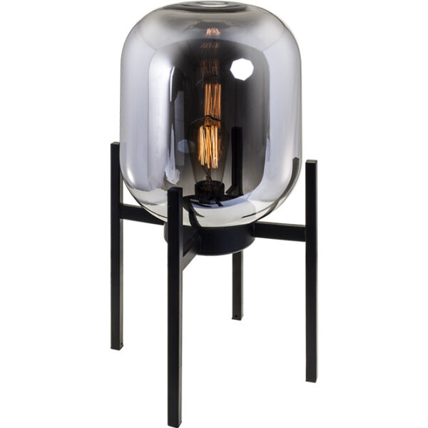 Candeeiro de mesa MURILO 1xE27 C.28xL.28xAlt.50cm preto