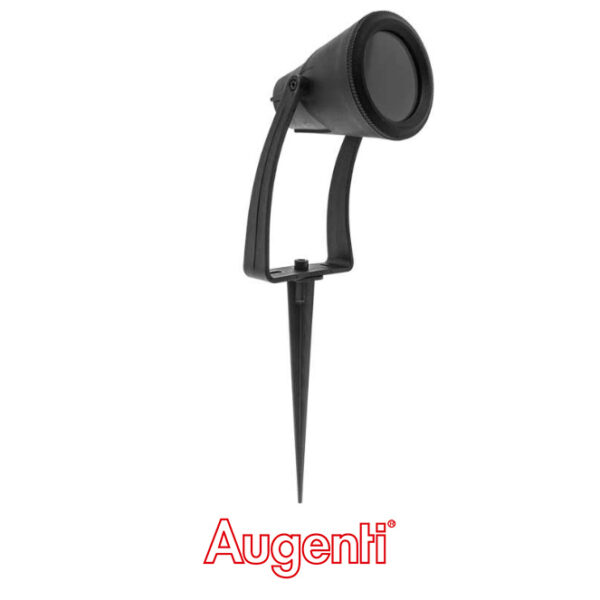Foco com espigão NETTUNO IP67 1xGU10 C.10,3xAlt.23xD.9,3cm preto