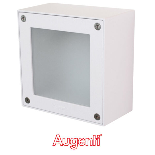 Plafond QUADRA quadrado IP65 1xR7S 78mm C.15xL.8xAlt.15cm branco