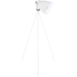 Candeeiro de pé GETTING 1xE27 Alt.150xD.89cm branco/cromado