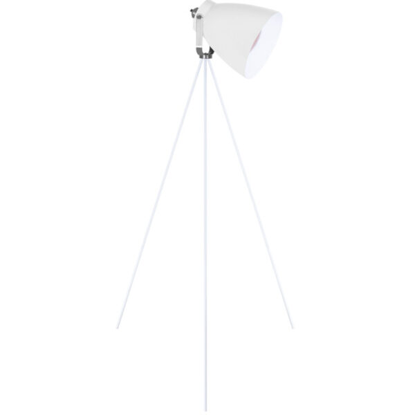 Candeeiro de pé GETTING 1xE27 Alt.150xD.89cm branco/cromado