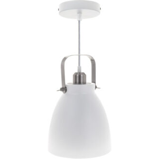 Suspensão GETTING 1xE27 Alt.Reg.xD.21,5cm Branco/Cromado