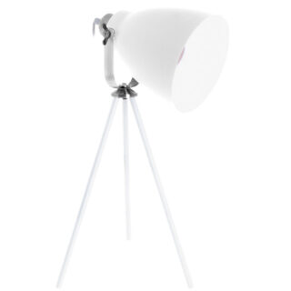 Candeeiro de mesa GETTING 1xE27 Alt.51xD.26cm branco/cromado
