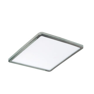 Foco de encastrar PROVIDENCIA quadrado 1x8W LED 586lm 5500K C.11,8xL.11,8xAlt.1cm alumínio cromado