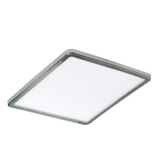 Foco de encastrar PROVIDENCIA quadrado 1x15W LED 1280lm 5500K C.17,2xL.17,2xAlt.1cm cromado