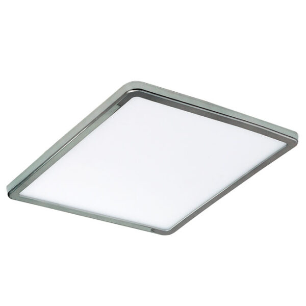 Foco de encastrar PROVIDENCIA quadrado 1x20W LED 1920lm 5500K C.23xL.23xAlt.1cm Alumínio Cromado