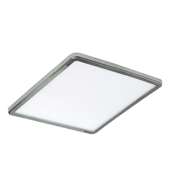 Foco de encastrar PROVIDENCIA quadrado 1x15W LED 1280lm 4000K C.17,2xL.17,2xAlt.1cm Cromado