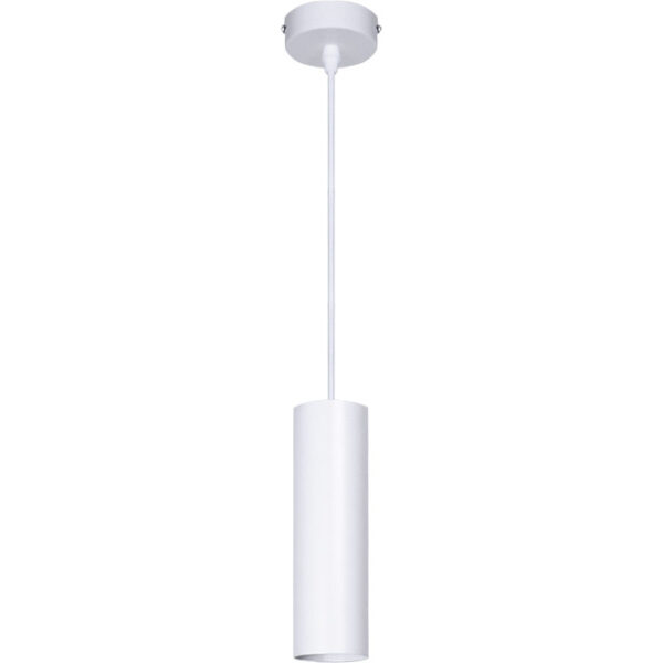 Suspensão HERMIONE 1xGU10 Alt.Reg.xD.6cm Branco