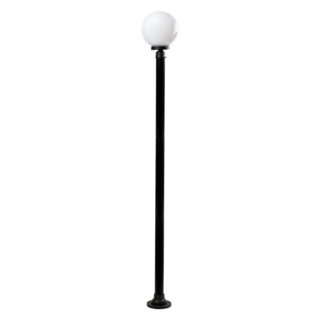 Pilar AMBIENTE IP44 1xE27 Alt.220xD.25cm Preto/Branco