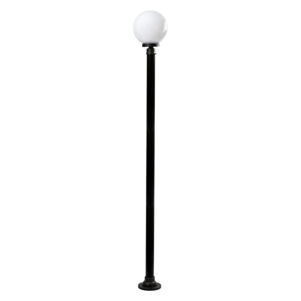 Pilar AMBIENTE IP44 1xE27 Alt.220xD.25cm Preto/Branco