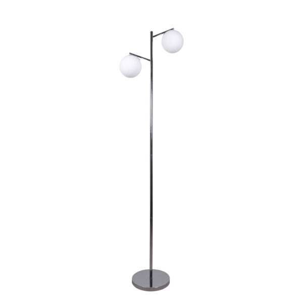 Candeeiro de pé AIMEE 2xE27 Alt.170xD.42cm cromado