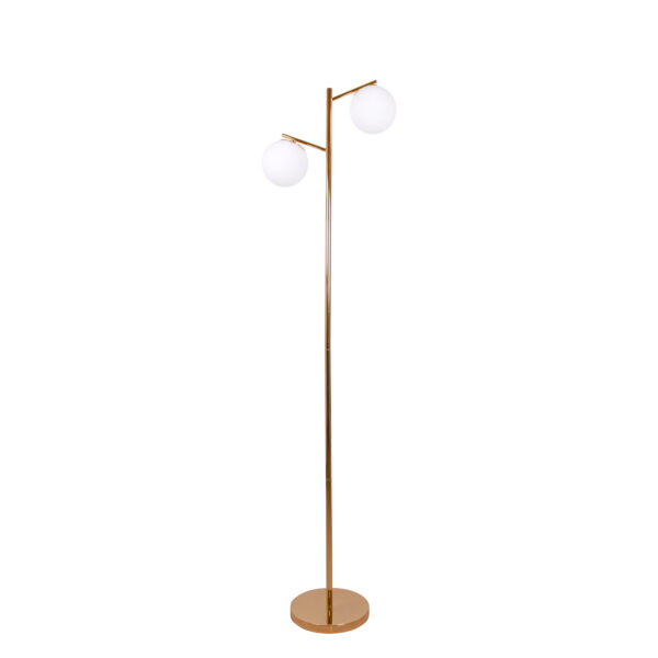 Candeeiro de pé AIMEE 2xE27 Alt.170xD.42cm dourado