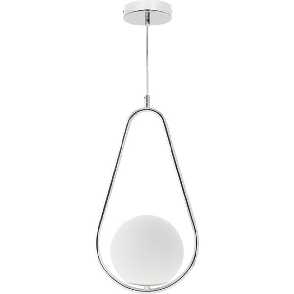 Suspensão AIMEE 1xE27 Alt.Reg.xD.21,5cm Cromado