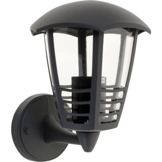 Aplique TERVA IP44 1xE27 C.19xL.20xAlt.24cm antracite