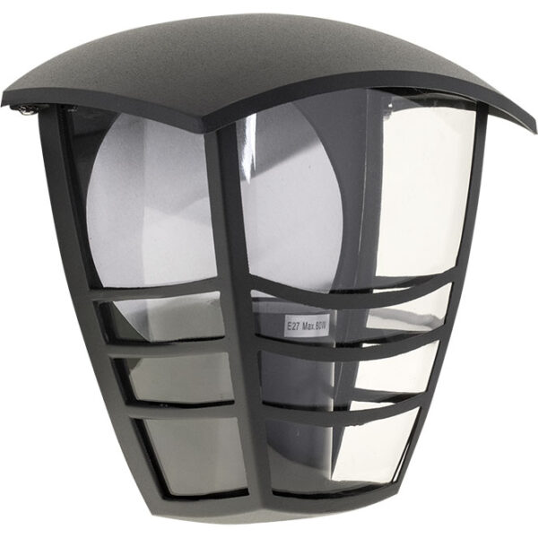 Aplique TERVA IP44 1xE27 C.19xL.13,5xAlt.19,5cm antracite