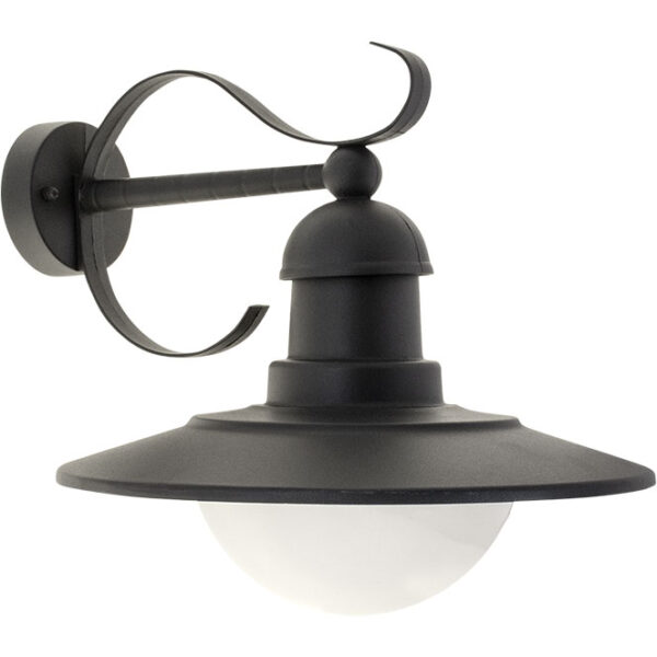 Aplique TORVA IP44 1xE27 C.30xL.37xAlt.30cm antracite