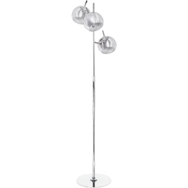 Candeeiro de pé ADALGISA 3xE27 Alt.Reg.xD.35cm cromado