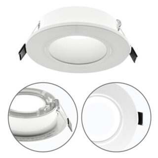 Aro de encastrar ONIRO redondo Alt.2,9xD.9cm policarbonato (PC) branco