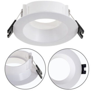 Aro de encastrar ONIRO redondo Alt.3,5xD.8,5cm policarbonato (PC) branco