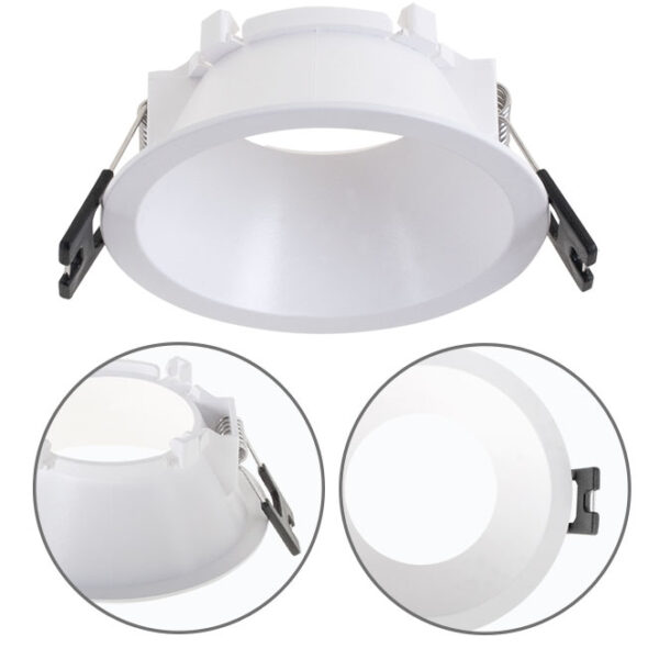 Aro de encastrar ONIRO redondo Alt.3,6xD.8,5cm policarbonato (PC) branco