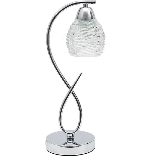 Candeeiro de mesa JUAREZ 1xE14 C.13xL.15xAlt.39cm cromado