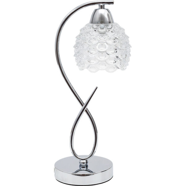 Candeeiro de mesa TIJUANA 1xE14 C.13xL.16xAlt.39cm Cromado