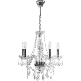 Candeeiro de tecto OFÉLIA 5xE14 Alt.Reg.Cromado