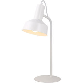 Candeeiro de mesa LEANA 1xE14 C.15xL.24xAlt.43cm branco
