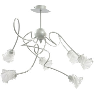 Candeeiro de tecto GOULMINA 6xG9 Alt.Reg.xD.65cm cinzento