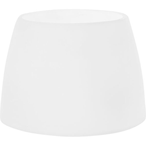 Vidro OPALINO branco C.25xL.13,5xAlt.18,5cm