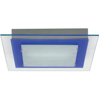 Plafond BELÉM quadrado 1xR7s 118mm C.29xL.29xAlt.4cm Azul