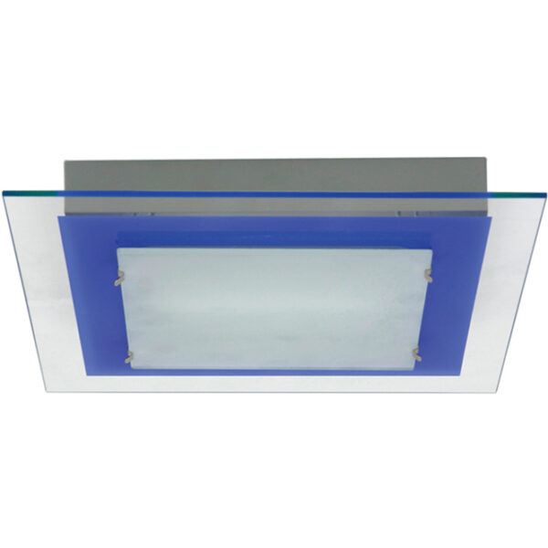 Plafond BELÉM quadrado 1xR7s 118mm C.29xL.29xAlt.4cm Azul