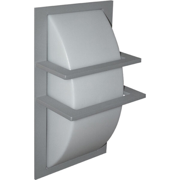 Aplique ANTUÃ IP65 1xE27 C.19xL.15xAlt.35cm metal+plástico cinzento