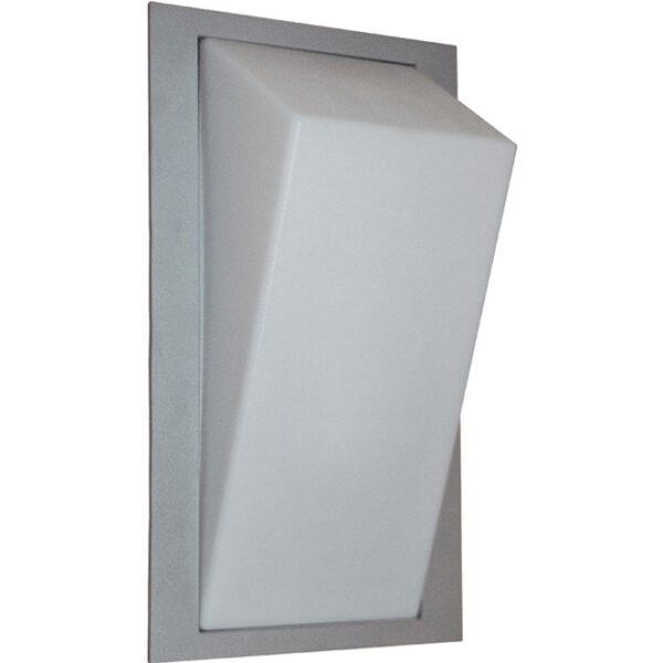 Aplique ANTUÃ IP65 1xE27 C.19xL.14xAlt.35cm metal+plástico cinzento