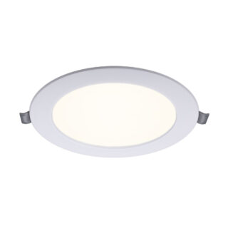 Foco de encastrar INTEGO 2.0 redondo 20W LED 1800lm 3000K 120° Alt.2,7xD.17,5cm branco